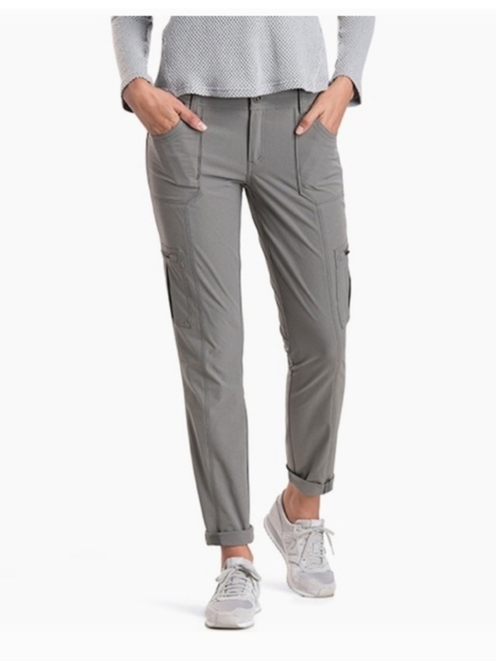 Kuhl Horizn Cargo Pants Womens Size 2 Short Hiking Outdoor Stretch Ripstop UPF50